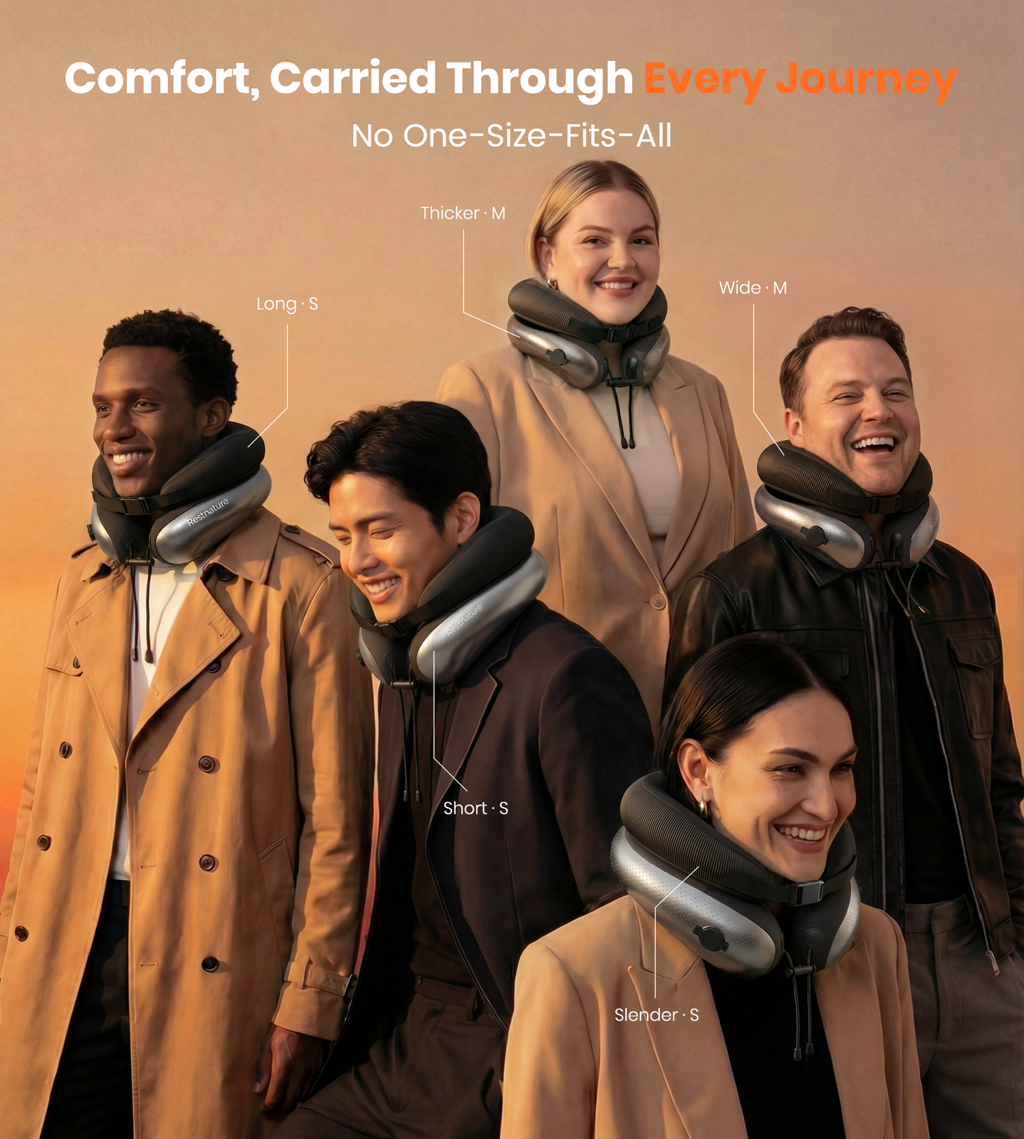 Neck Pillow for Traveling, Travel Pillows for Airplanes, Adjustable Neck Pillow Airplane Travel Essentials - Patented | Inflatable Loop & Memory Foam for 360° Ergonomic Support (Basic-Black)